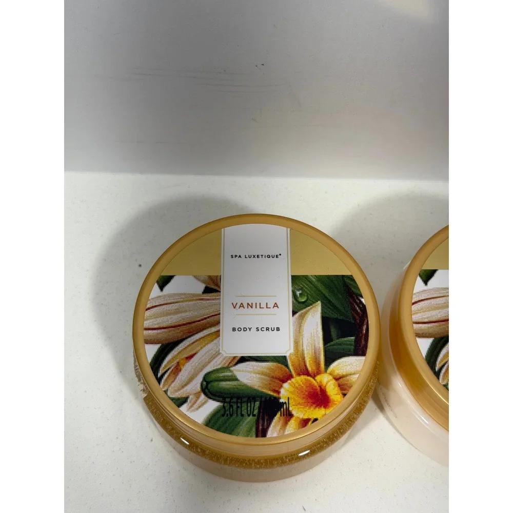 Spa Luxetique Vanilla Body‎ Scrub & Shea Butter Body Lotion Set 3.6oz Duo NEW